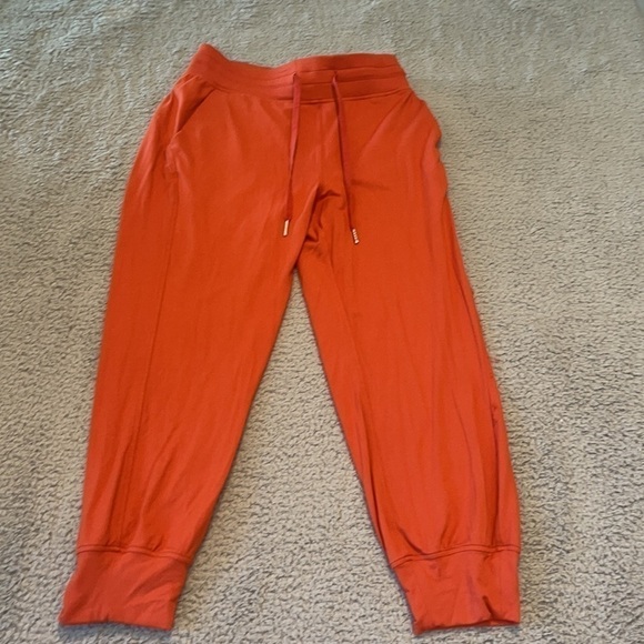 Lululemon Cropped Jogger size 6 color red rock - Picture 2 of 8